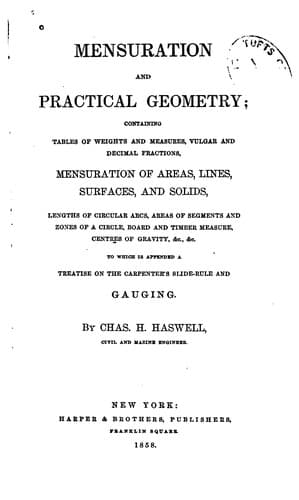 Tapa de Mensuration and practical geometry