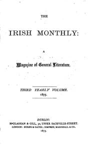 Tapa de The Irish Monthly