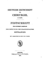 Tapa de Deutsche Zeitschrift für Chirurgie