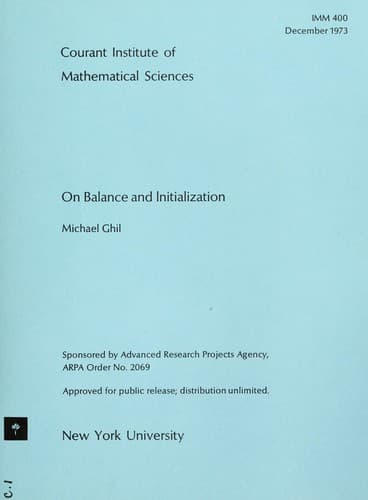 Tapa de On balance and initialization.