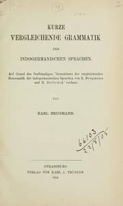 Tapa de Kurze vergleichende Grammatik der indogermanischen Sprachen