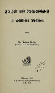 Tapa de Freiheit und Notwendigkeit in Schillers Dramen