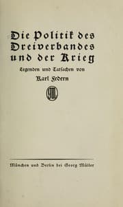 Tapa de Die Politik des Dreiverbandes und der Krieg