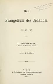 Tapa de Das Evangelium des Johannes