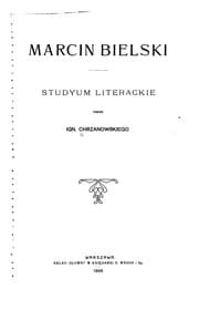 Tapa de Marcin Bielski: studyum literackie