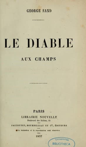 Tapa de Le diable aux champs