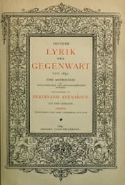 Tapa de Deutsche Lyrik der Gegenwart seit 1850