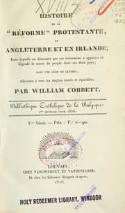 Tapa de Histoire de la réforme protestante en Angleterre et en Irlande