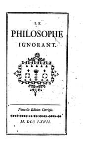 Tapa de Le philosophe ignorant