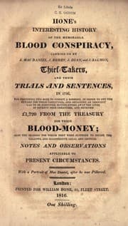 Tapa de Hone's interesting history of the memorable Blood Conspiracy