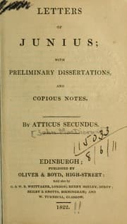 Tapa de Letters of Junius