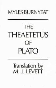 Tapa de The Theaetetus of Plato