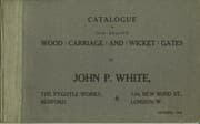 Tapa de Catalogue of Old English Wood Carriage and Wicket Gates
