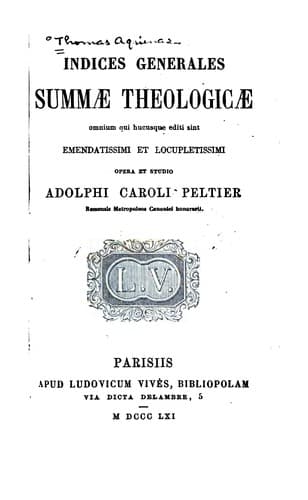 Tapa de Summa theologica