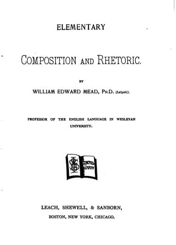Tapa de Elementary composition and rhetoric