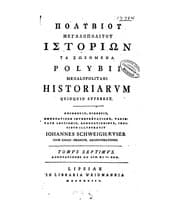 Tapa de Polybii Megalopolitani Historiarvm Qvidqvid Svperest