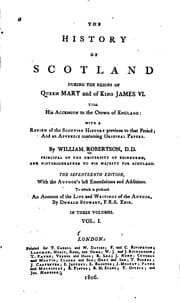 Tapa de The History of Scotland During the Reigns of Queen Mary and of King James VI ...