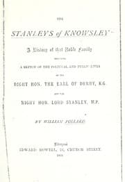 Tapa de The Stanleys of Knowsley