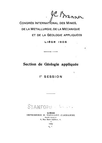 Tapa de ... Section de géologie appliquée
