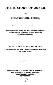 Tapa de The history of Jonah for children