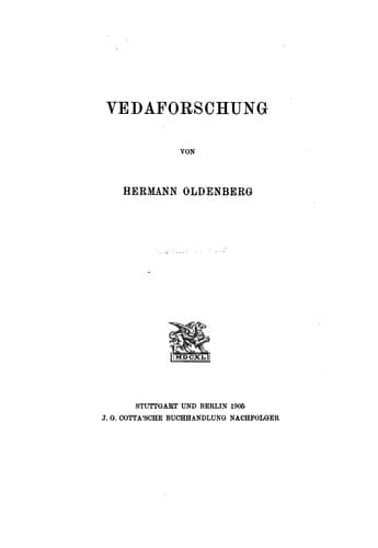 Tapa de Vedaforschung