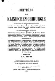 Tapa de Beitraege zur klinischen chirurgie