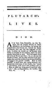 Tapa de Plutarch's Lives