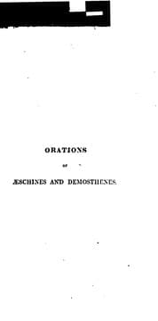 Tapa de The Orations of Aeschines Against Ctesiphon, and Demosthenes De Corona