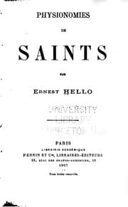 Tapa de Physionomies de saints