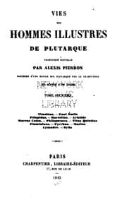 Tapa de Vies des hommes illustres