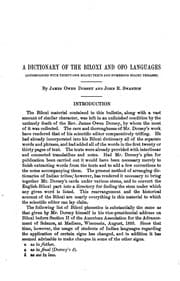 Tapa de A Dictionary of the Biloxi and Ofo Languages: Accompanied with Thirty-one ...