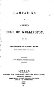 Tapa de Campaigns of Arthur, Duke of Wellington, Etc. Etc