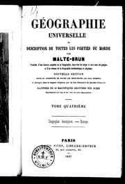 Tapa de Géographie universelle ou Description de toutes les parties du monde