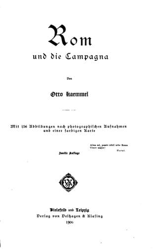 Tapa de Rom und die Campagna