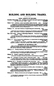 Tapa de A Reading and Reference List of Books on Building and Building Trades in the Brooklyn Public Library