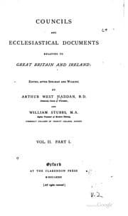 Tapa de Councils and ecclesiastical documents relating to Great Britain and Ireland