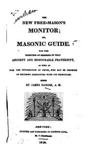 Tapa de The new free-mason's monitor