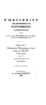 Tapa de Tijdschrift ter bevordering van nijverheid