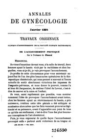 Tapa de Annales de gynecologie et d'obstetrique. series 1