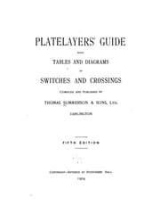 Tapa de Platelayers' Guide with Tables and Diagrams of Switches and Crossings ...