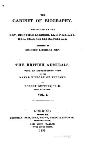 Tapa de The British admirals