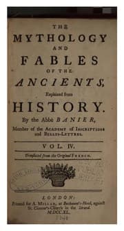 Tapa de Mythologie et les fables expliquées par l'histoire