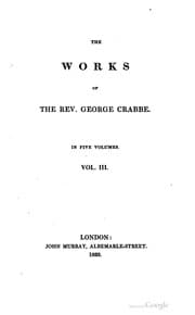 Tapa de The works of the Rev. George Crabbe