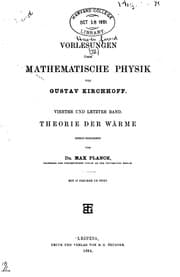 Tapa de Vorlesungen über mathematische Physik