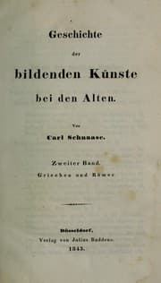 Tapa de Geschichte der bildenden Kunste bei den Alten