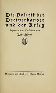 Tapa de Die politik des dreiverbandes und der krieg