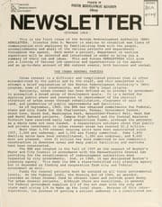Tapa de Newsletter, October 1969