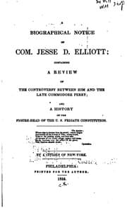 Tapa de A biographical notice of Com. Jesse D. Elliott