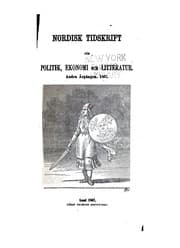 Tapa de Nordisk tidskrift för politik, ekonomi och litteratur