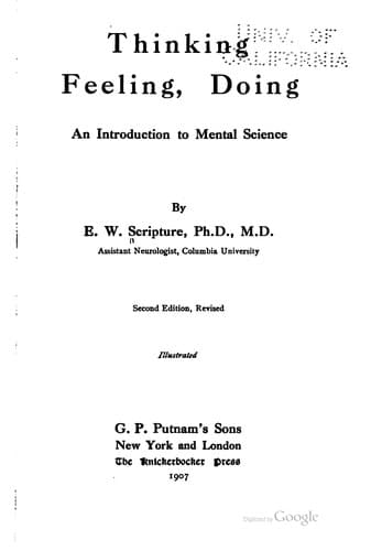 Tapa de Thinking, feeling, doing